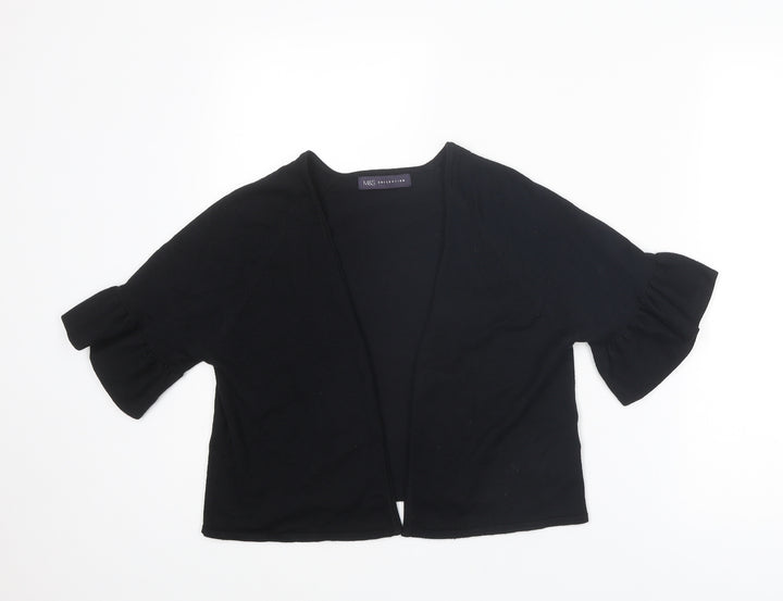Marks and Spencer Womens Black V-Neck Viscose Cardigan Jumper Size M