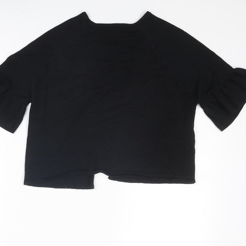 Marks and Spencer Womens Black V-Neck Viscose Cardigan Jumper Size M