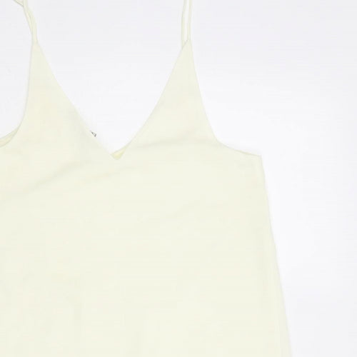 River Island Womens Ivory Polyester Camisole Tank Size 8 V-Neck