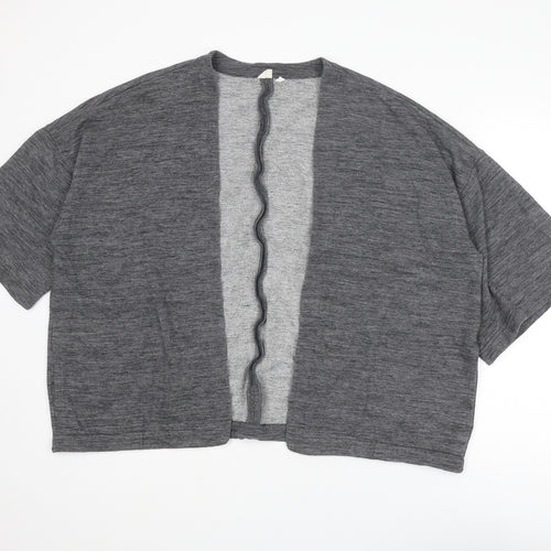 Gap Womens Grey V-Neck Polyester Cardigan Jumper Size M