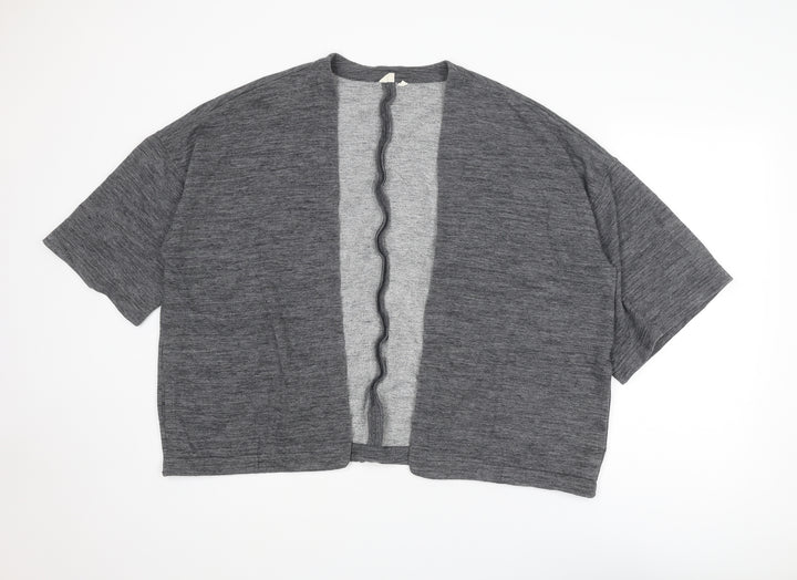 Gap Womens Grey V-Neck Polyester Cardigan Jumper Size M