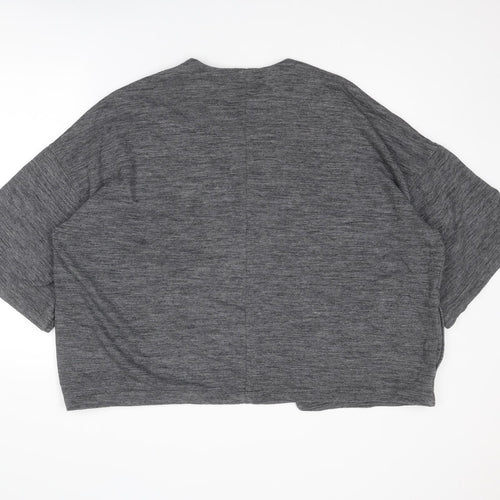 Gap Womens Grey V-Neck Polyester Cardigan Jumper Size M