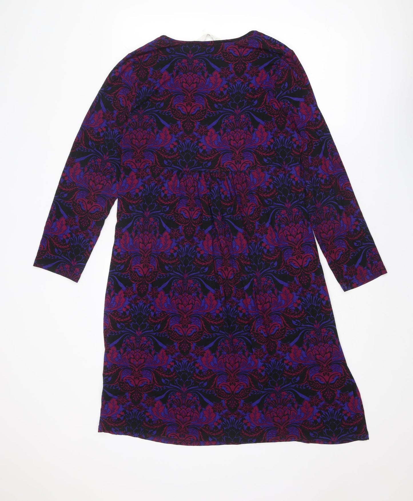 Virtuelle Womens Multicoloured Geometric Viscose A-Line Size XS Scoop Neck Pullover