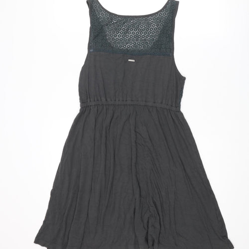 Element Womens Grey Viscose Tank Dress Size L Scoop Neck Pullover