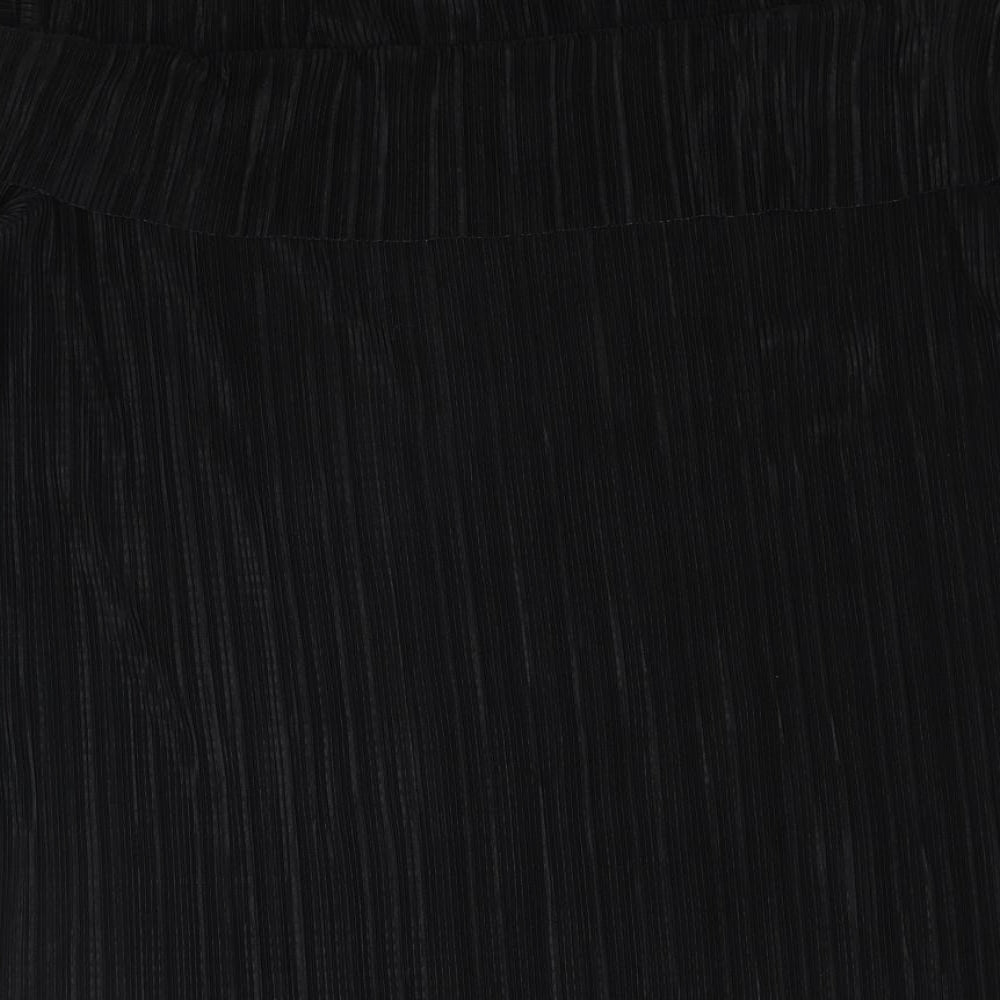 JD Williams Womens Black Polyester Basic Blouse Size 20 Round Neck - Cold Shoulder