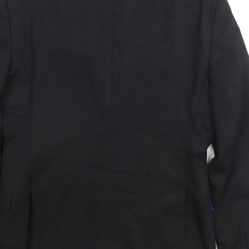 Zara Mens Blue Viscose Jacket Suit Jacket Size 36 Regular