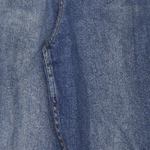 Urban Bliss Womens Blue Cotton Straight Jeans Size 10 L27 in Regular Zip