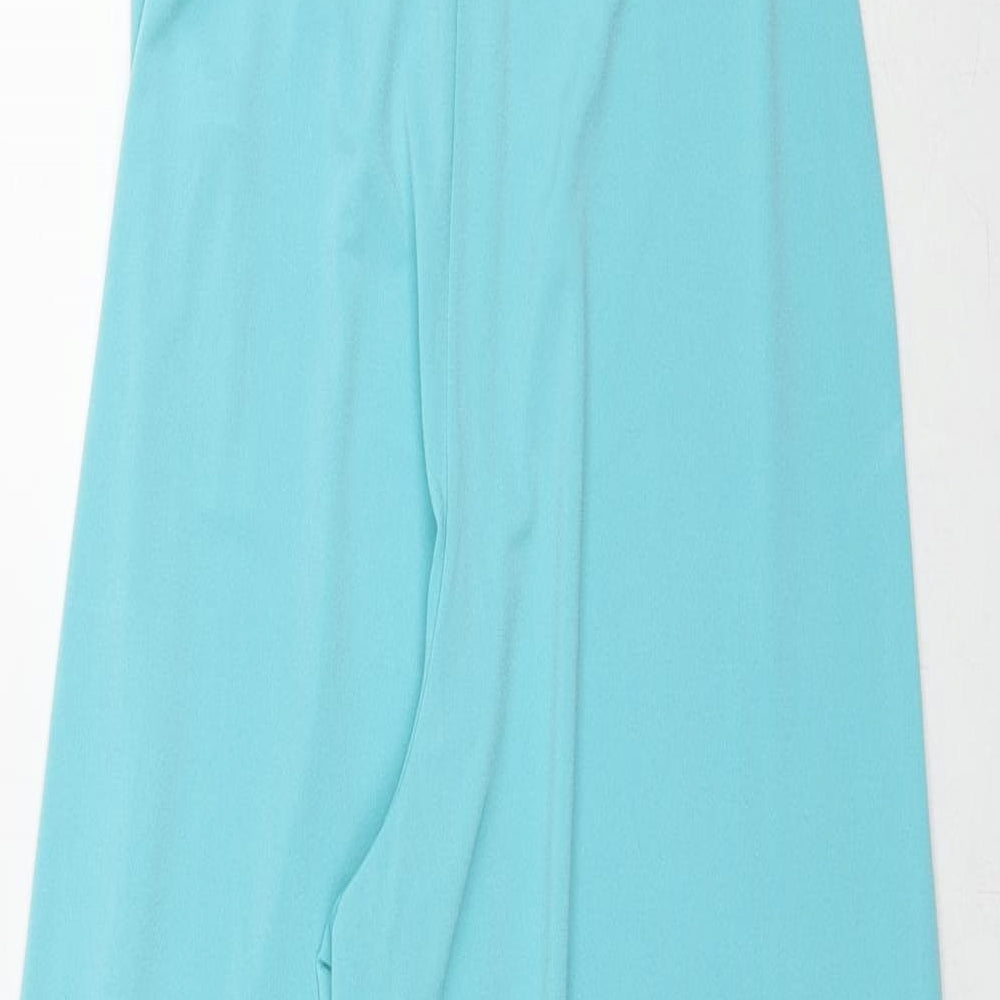 Bershka Womens Blue Polyester Jumpsuit One-Piece Size S L30 in Pullover