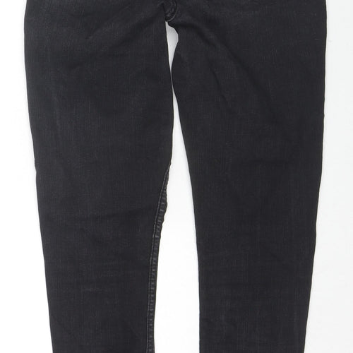 New Look Womens Black Cotton Skinny Jeans Size 10 L27 in Regular Zip
