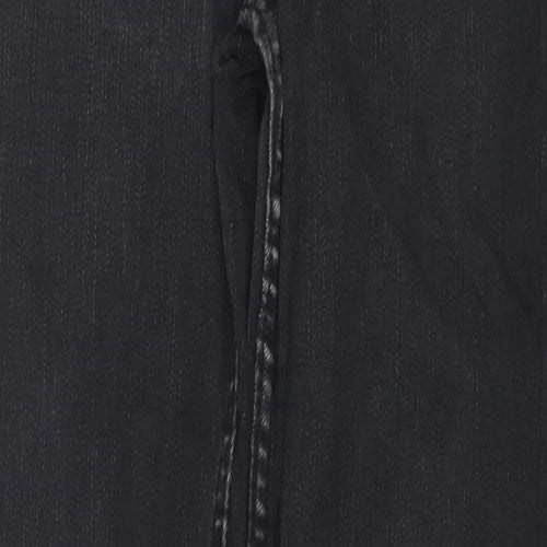 New Look Womens Black Cotton Skinny Jeans Size 10 L27 in Regular Zip