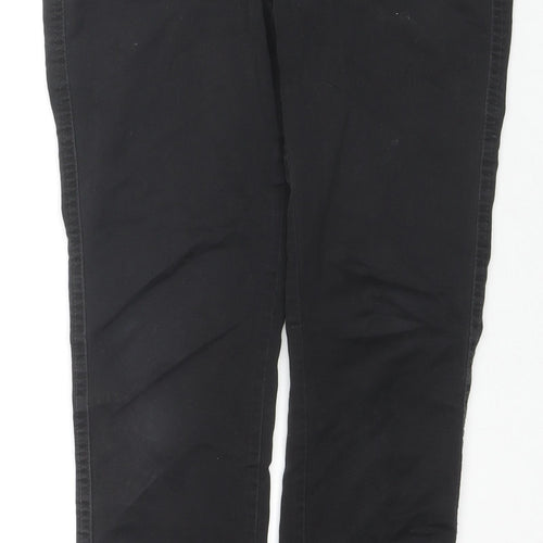 NEXT Womens Black Cotton Skinny Jeans Size 8 L27 in Regular Zip