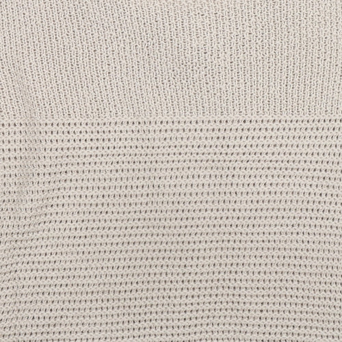 Damart Womens Beige Round Neck Acrylic Cardigan Jumper Size 10