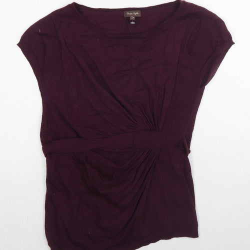 Phase Eight Womens Purple Round Neck Acrylic Pullover Jumper Size 12