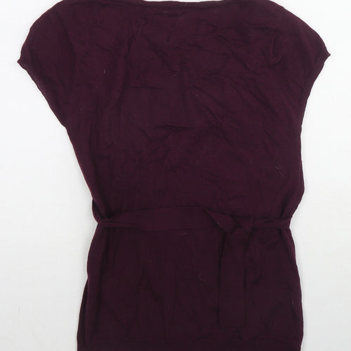 Phase Eight Womens Purple Round Neck Acrylic Pullover Jumper Size 12