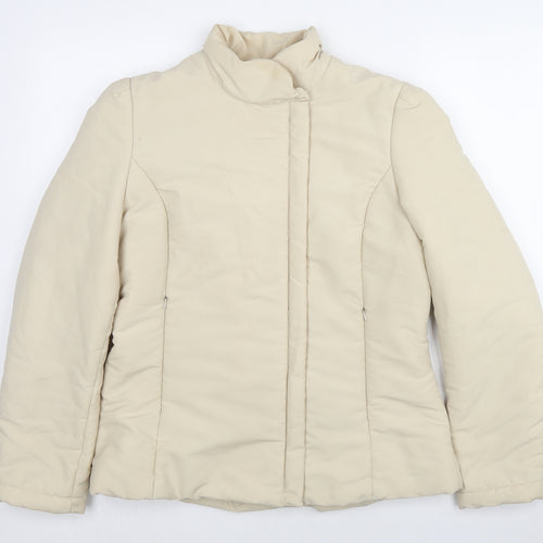H&M Womens Beige Jacket Size M Zip