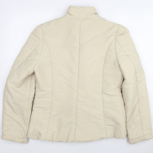 H&M Womens Beige Jacket Size M Zip