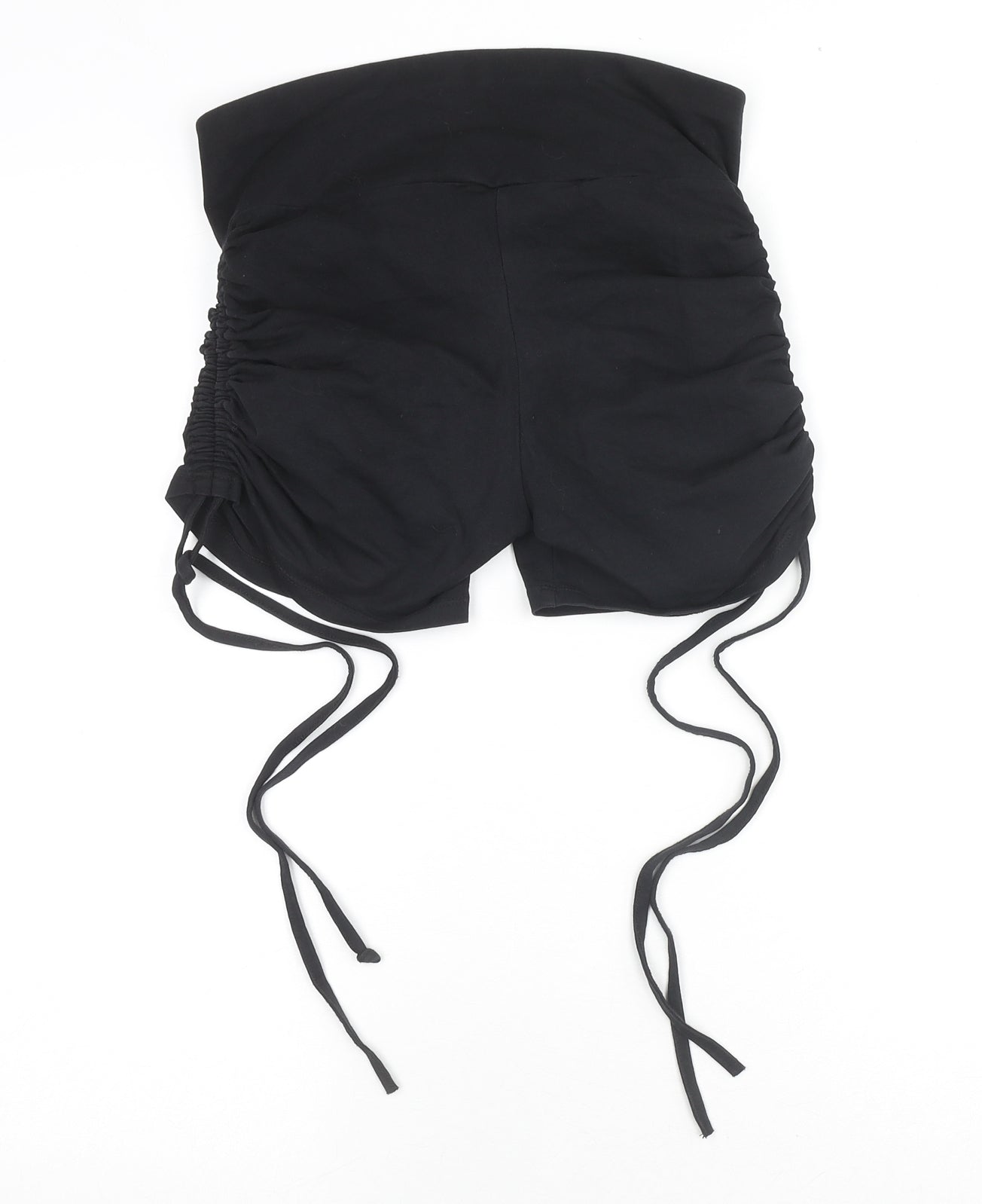 Boohoo Womens Black Cotton Sweat Shorts Size 6 L3 in Regular Pull On