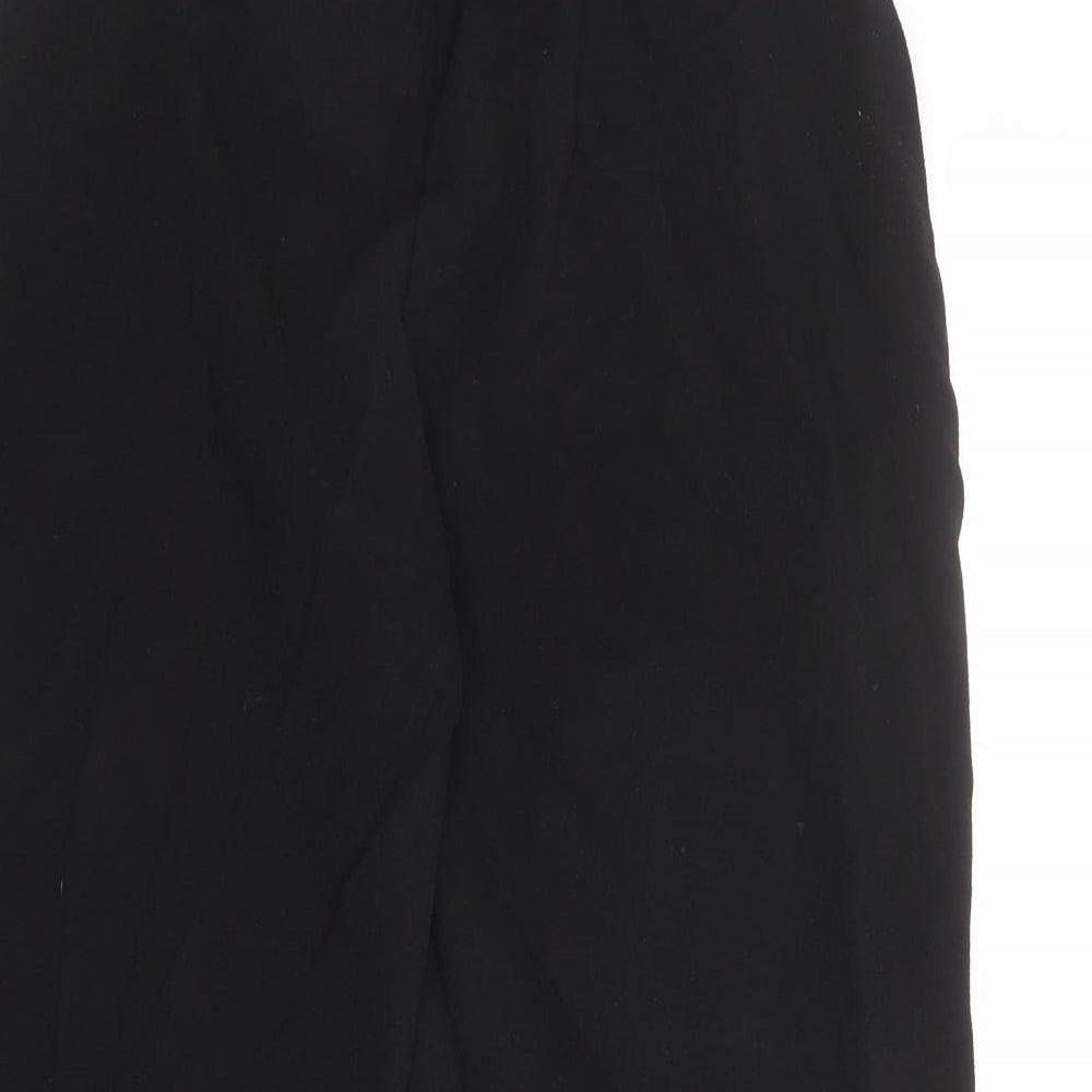 Boohoo Womens Black Polyester Trousers Size 10 L20 in Regular Drawstring