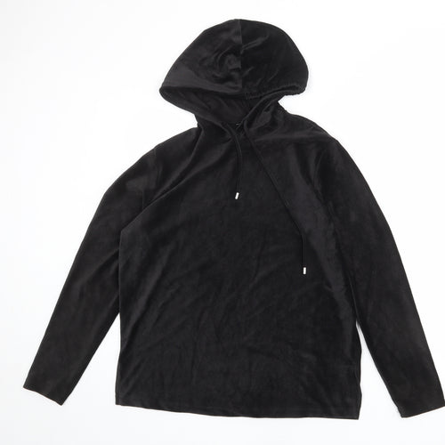 Dorothy Perkins Womens Black Polyester Pullover Hoodie Size 10 Pullover