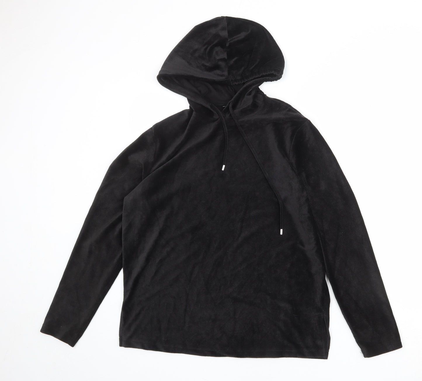 Dorothy Perkins Womens Black Polyester Pullover Hoodie Size 10 Pullover