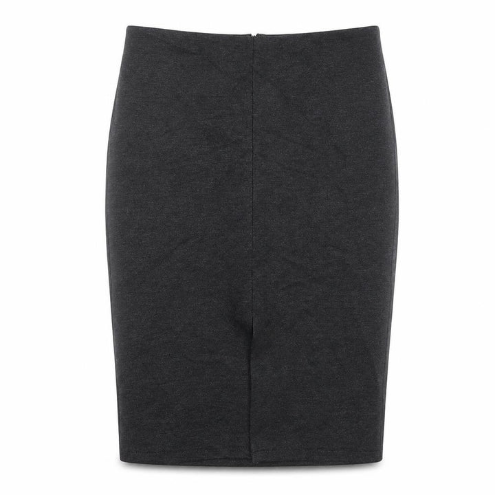 Mango Womens Grey Viscose Straight & Pencil Skirt Size M Zip