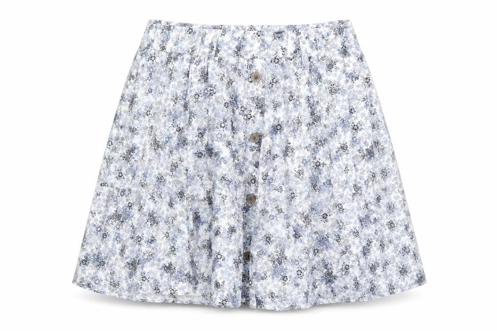 Marks and Spencer Womens Multicoloured Floral Polyester Swing Skirt Size 32 in