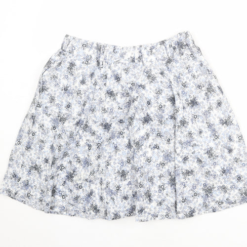 Marks and Spencer Womens Multicoloured Floral Polyester Swing Skirt Size 32 in