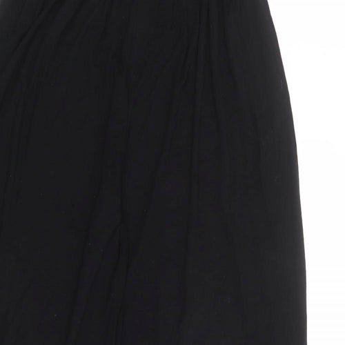 Marks and Spencer Womens Black Viscose Bloomer Trousers Size 14 L30 in Regular