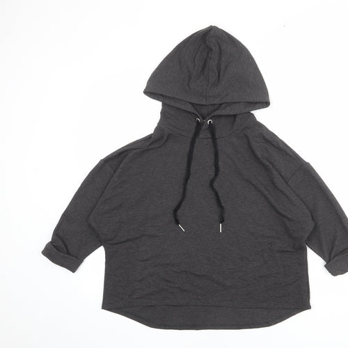 John Lewis Womens Grey Polyester Pullover Hoodie Size S Pullover