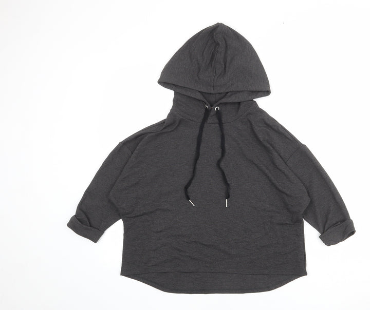 John Lewis Womens Grey Polyester Pullover Hoodie Size S Pullover