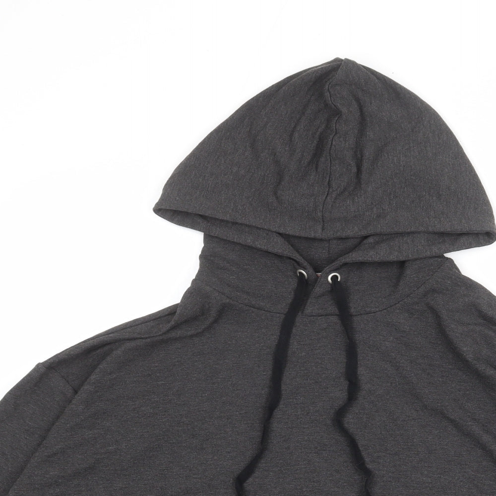 John Lewis Womens Grey Polyester Pullover Hoodie Size S Pullover