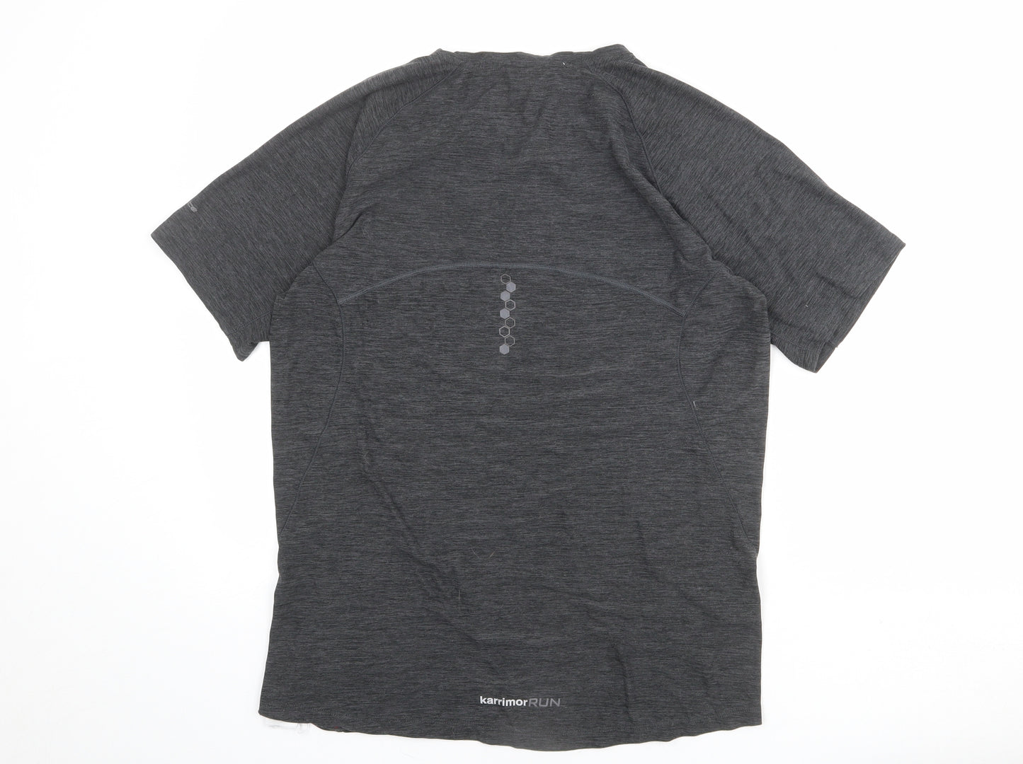 Karrimor Mens Grey Polyester Basic T-Shirt Size M Crew Neck Pullover