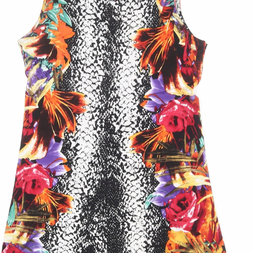 Body Flirt Womens Multicoloured Polyester Basic Tank Size M Round Neck