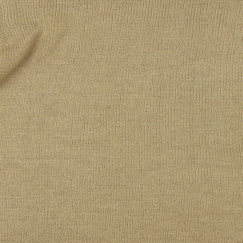 Reny Martan Womens Beige Round Neck Acrylic Pullover Jumper Size 14