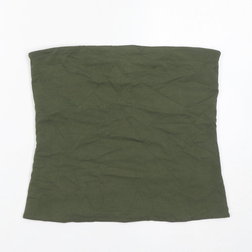 Marks and Spencer Womens Green Cotton Basic Tank Size M Off the Shoulder
