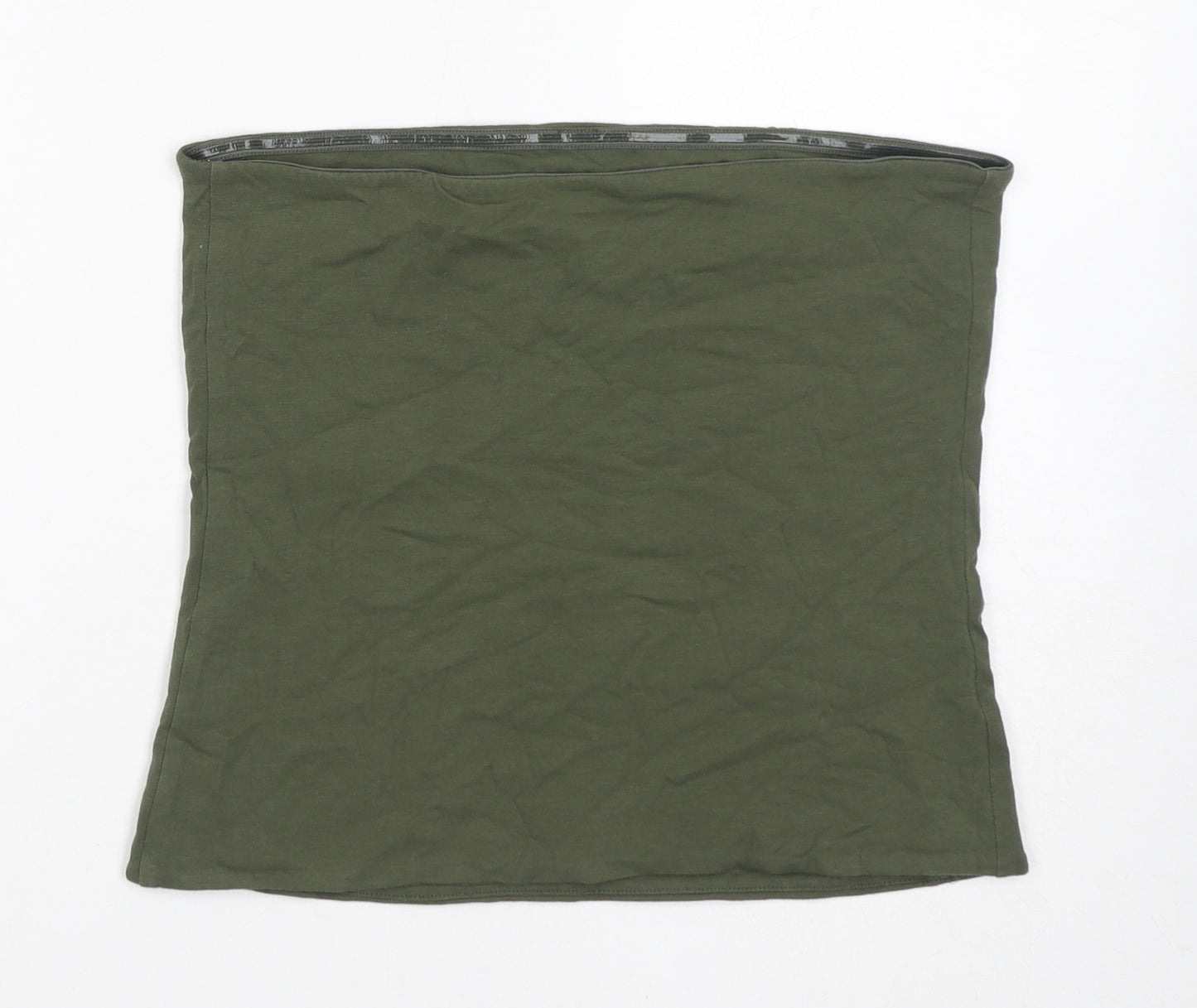 Marks and Spencer Womens Green Cotton Basic Tank Size M Off the Shoulder