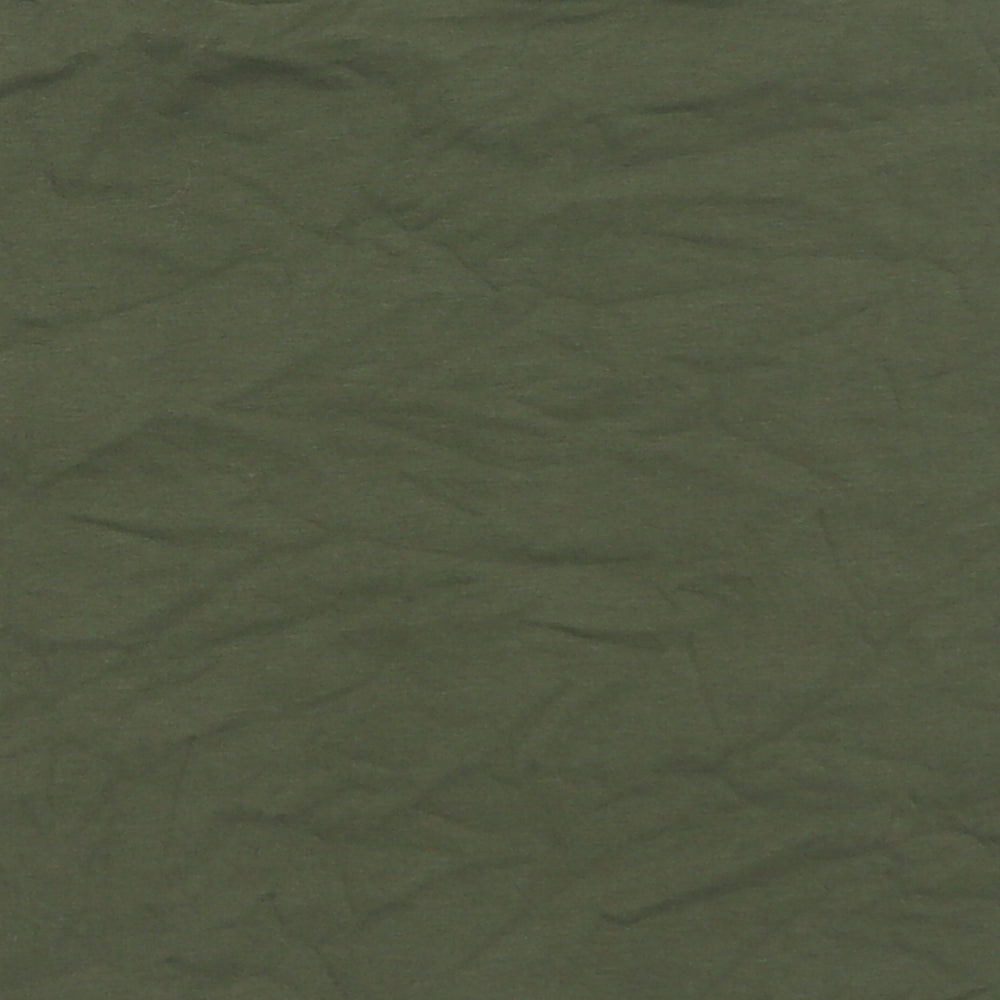 Marks and Spencer Womens Green Cotton Basic Tank Size M Off the Shoulder