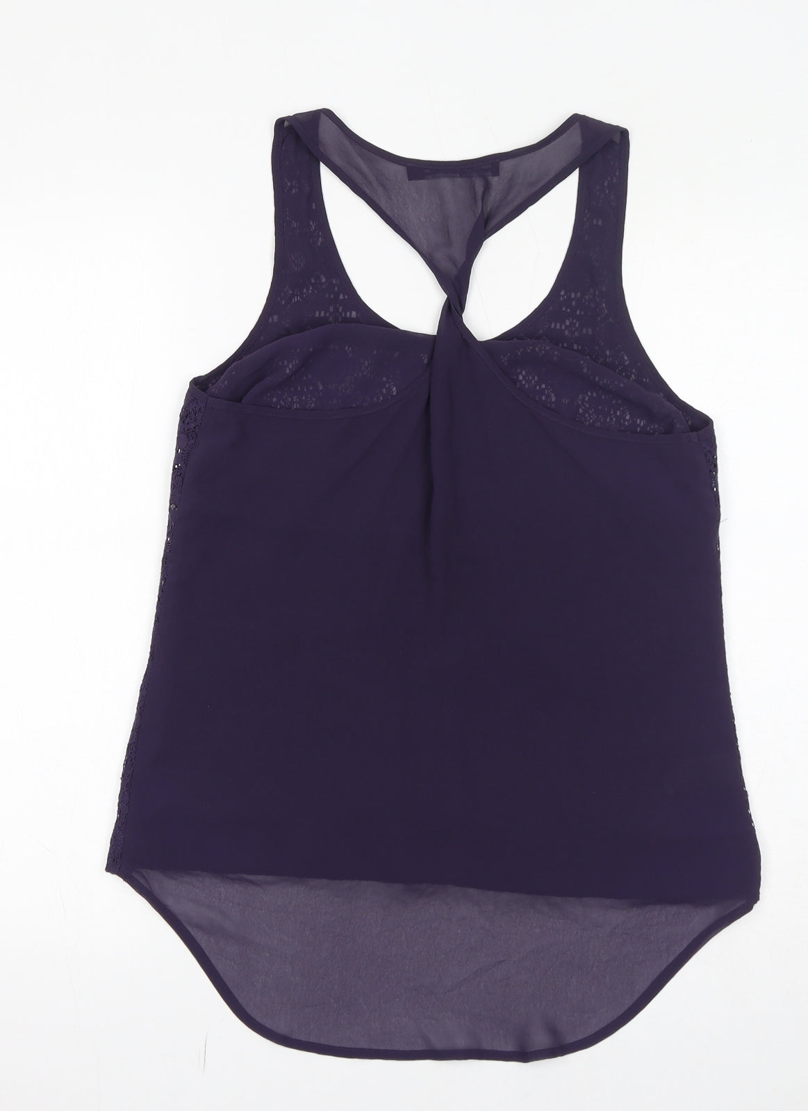 NEXT Womens Purple Cotton Basic Tank Size 12 Round Neck