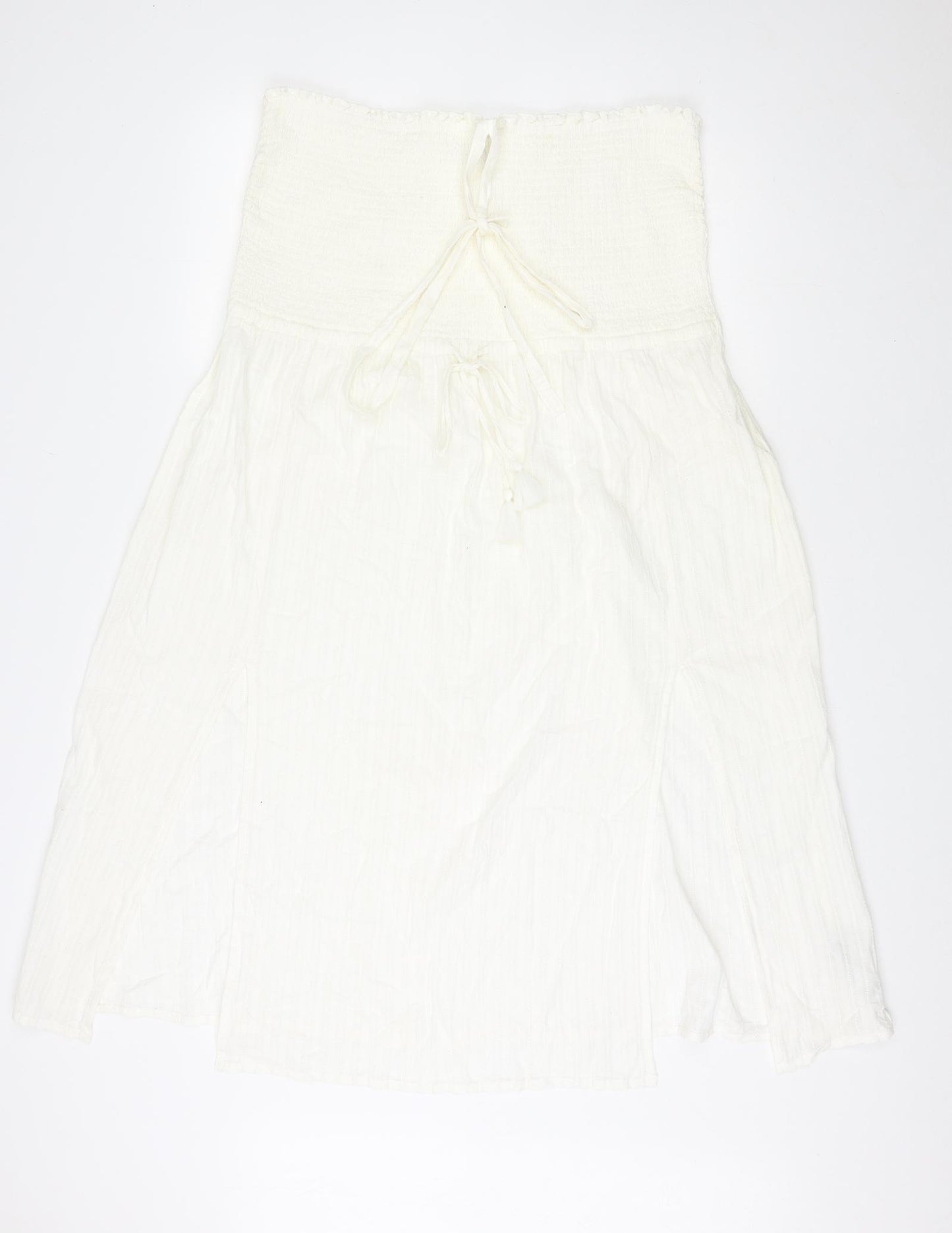 Marks and Spencer Womens Ivory Cotton A-Line Size 20 Off the Shoulder Pullover