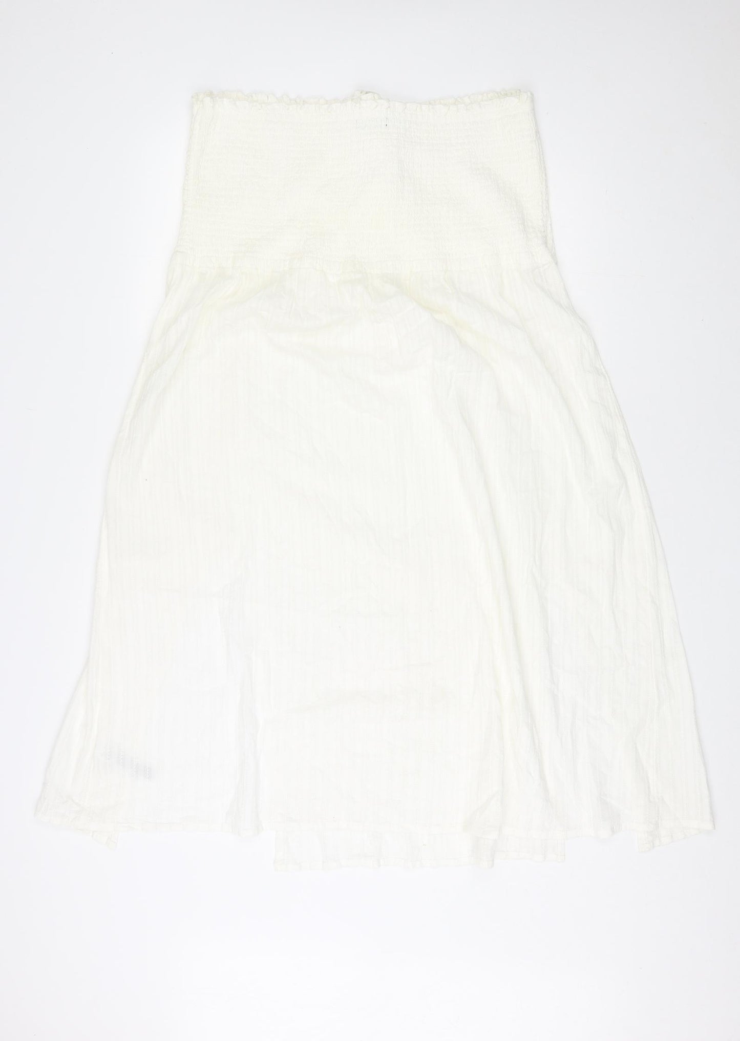 Marks and Spencer Womens Ivory Cotton A-Line Size 20 Off the Shoulder Pullover