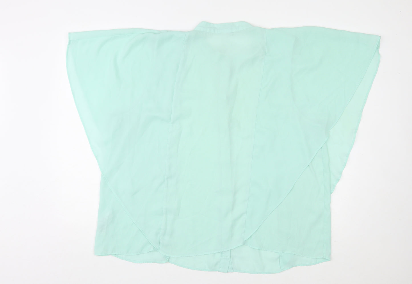 ASOS Womens Green Polyester Basic Blouse Size 18 Round Neck