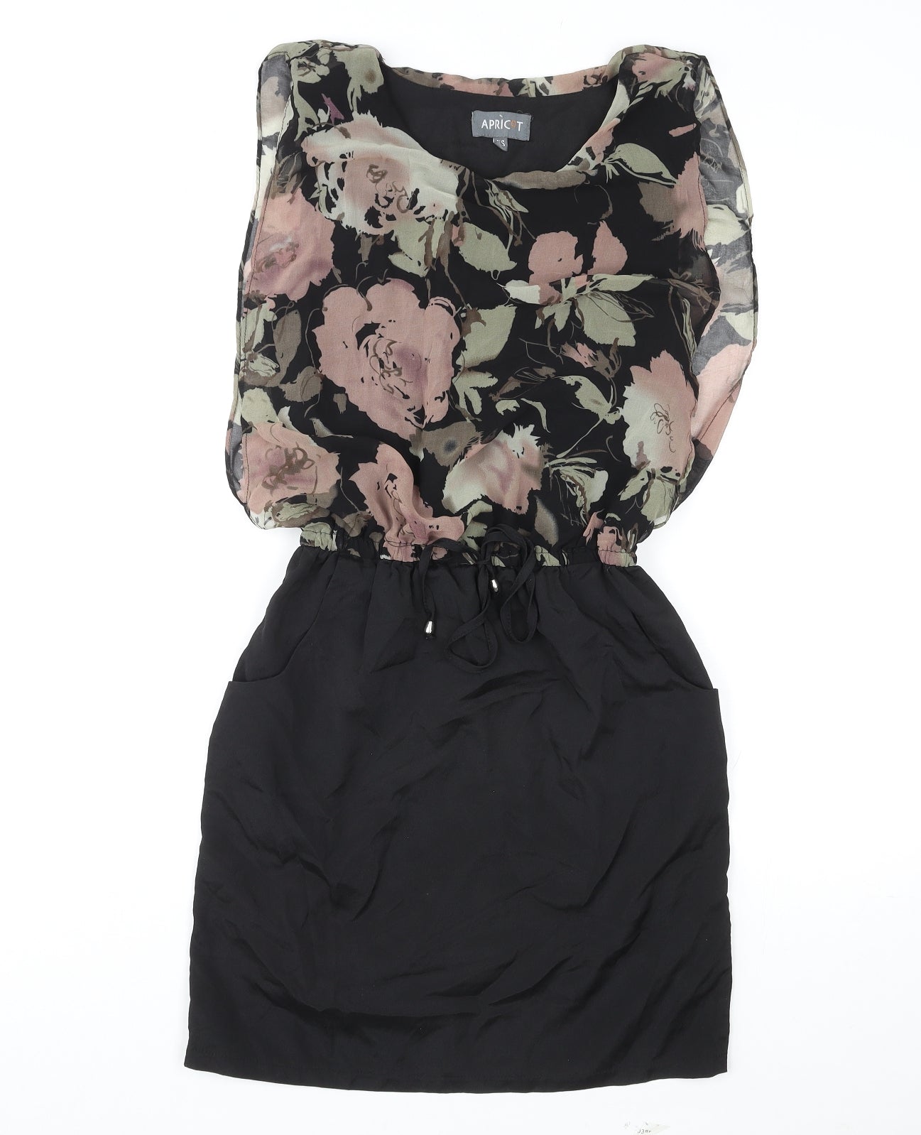 Apricot Womens Multicoloured Floral Polyester Mini Size XS Boat Neck Pullover