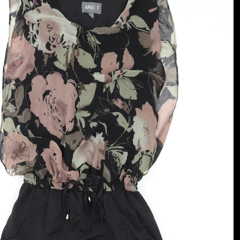 Apricot Womens Multicoloured Floral Polyester Mini Size XS Boat Neck Pullover