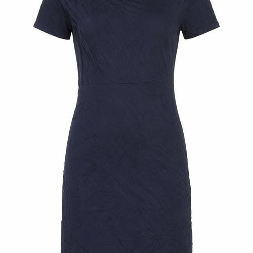 Marks and Spencer Womens Blue Viscose T-Shirt Dress Size 10 Cowl Neck Pullover