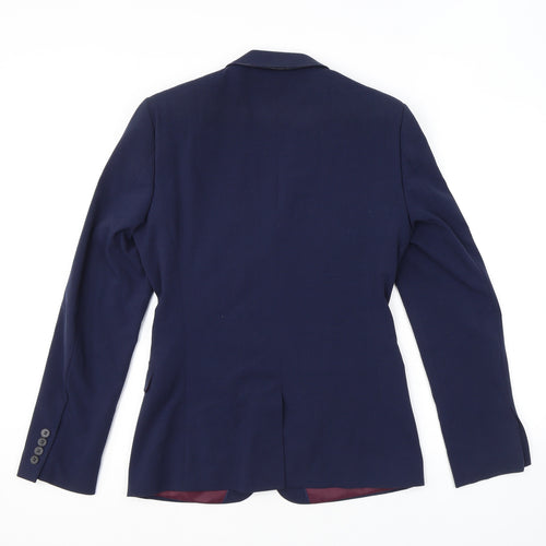 ASOS Mens Blue Polyester Jacket Suit Jacket Size 38 Regular