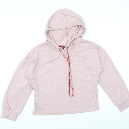 Tresics Womens Pink 100% Polyester Pullover Hoodie Size M Pullover