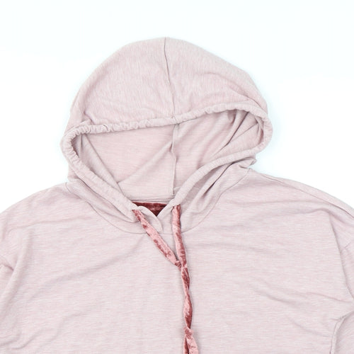 Tresics Womens Pink 100% Polyester Pullover Hoodie Size M Pullover