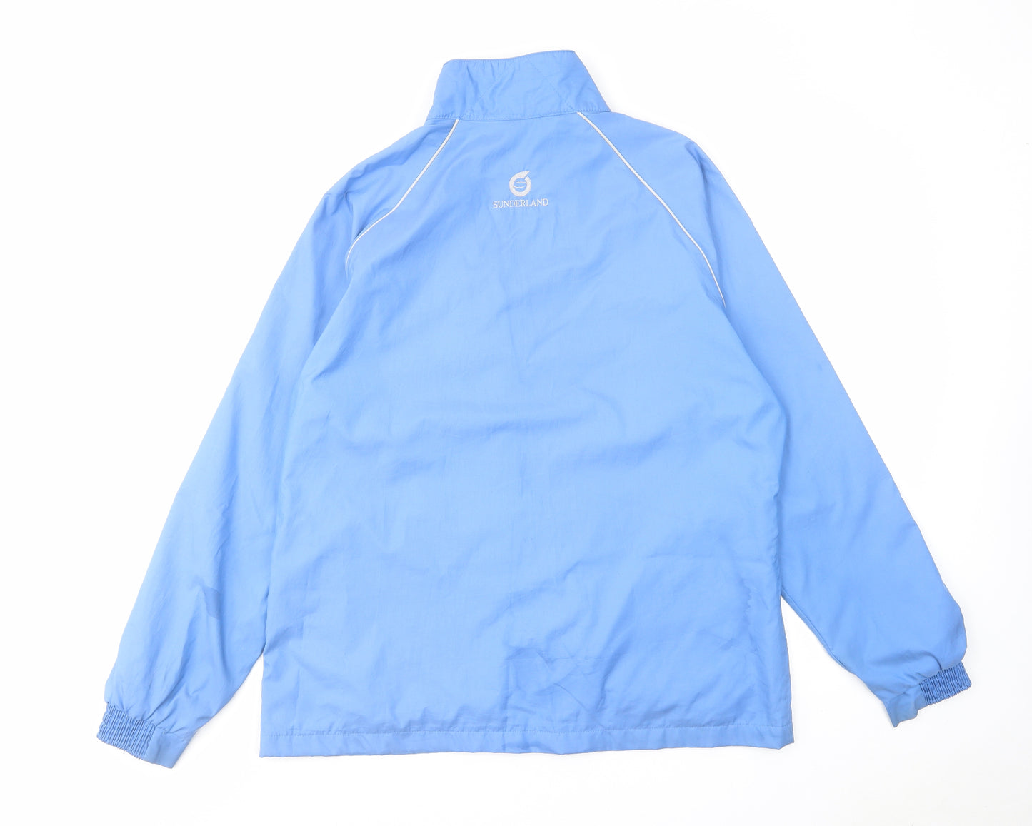 Sunderland Mens Blue Windbreaker Coat Size L Zip