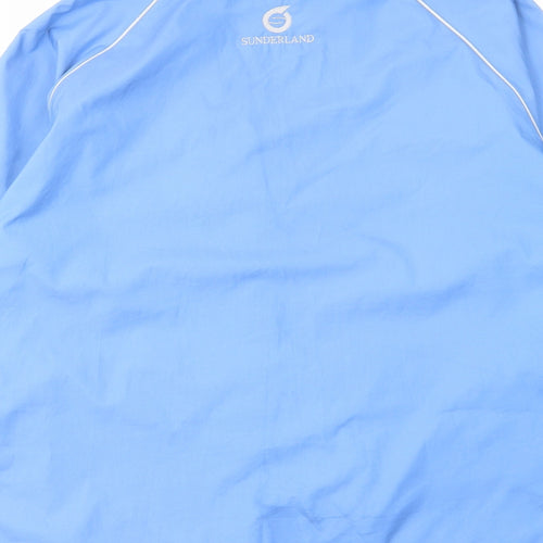 Sunderland Mens Blue Windbreaker Coat Size L Zip