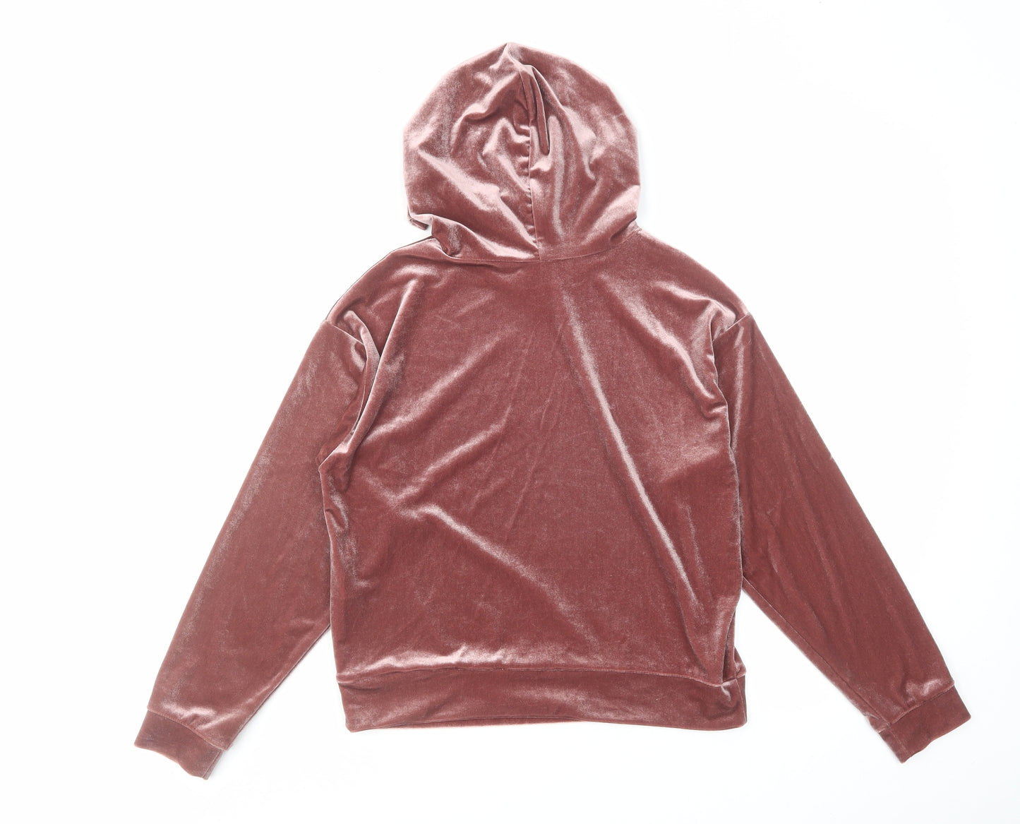 New Look Womens Pink Polyester Pullover Hoodie Size 8 Pullover